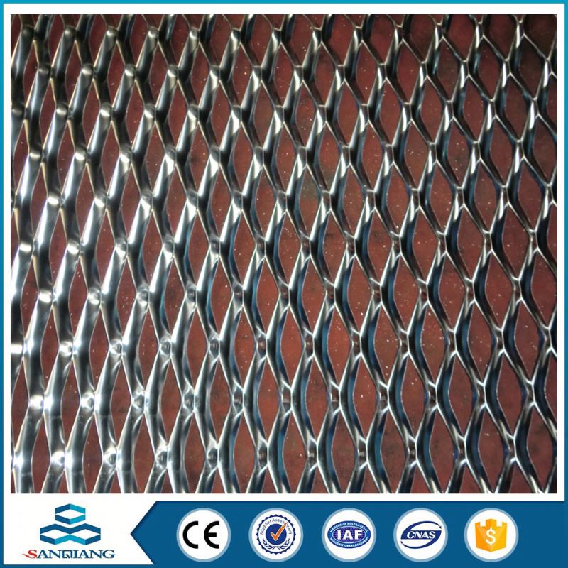 decorative anodize small hole aluminum expanded curtain metal mesh