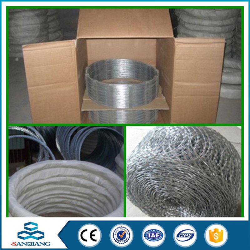 hot sales galvanized airport razor barbed wire price