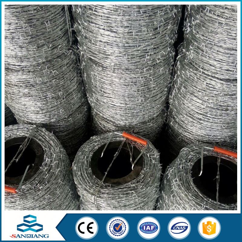 pvc coated high tensile low price galvanized barbed wire