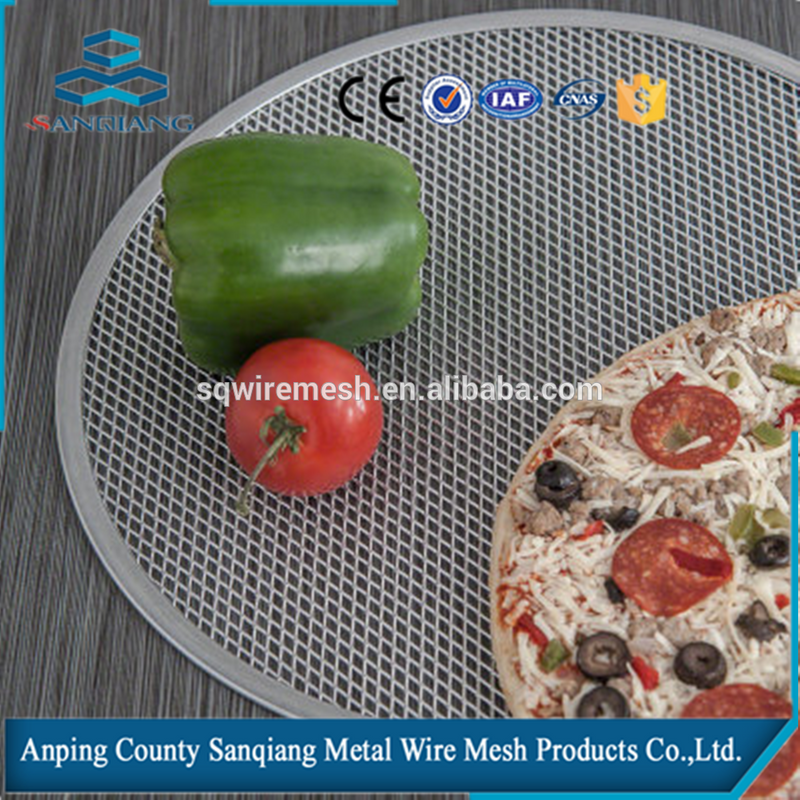 Aluminum mesh pizza pan screen