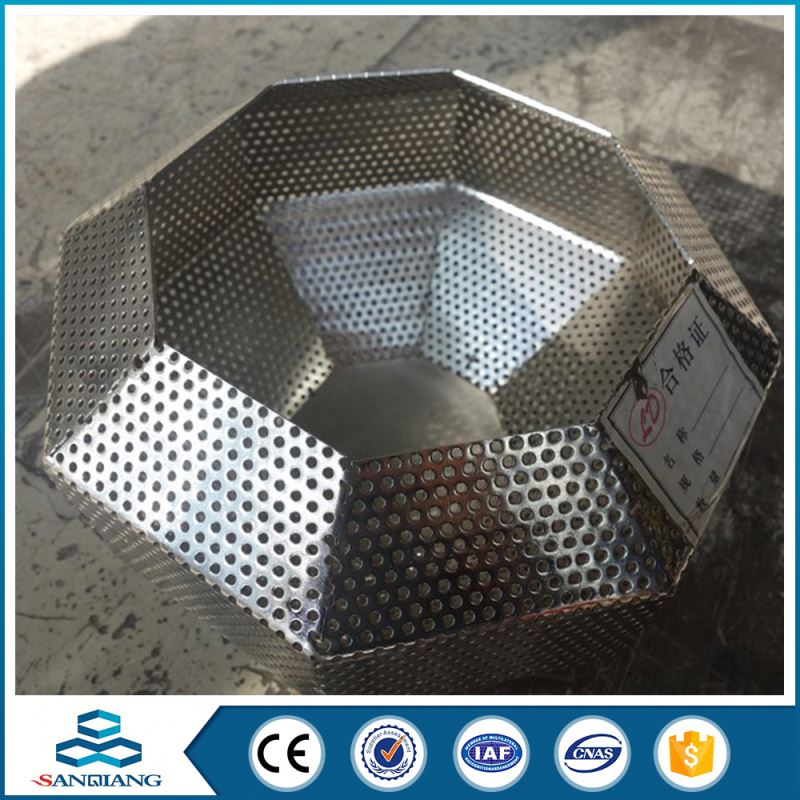 factory sale 10 mm round hole lows perforated metal mesh for walkway