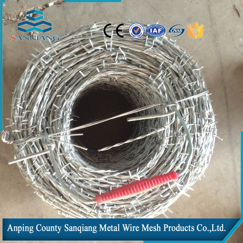 2016 electro galvanized and ot dip galvanized Barbed wire