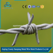 SanQiang hot sale Barbed wire length per roll /barbed wire fence/barbed wire price alibaba express