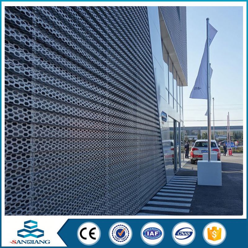 shaped 2.0mm diameter hole perforated metal mesh for filter