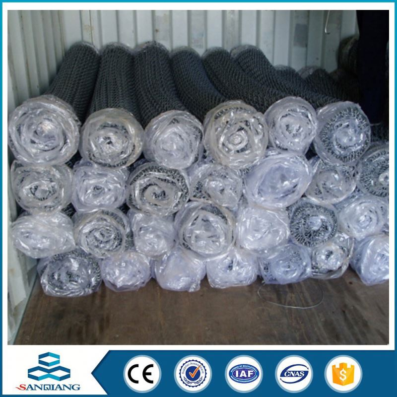pvc coated chain link fence panels for stadium for sale