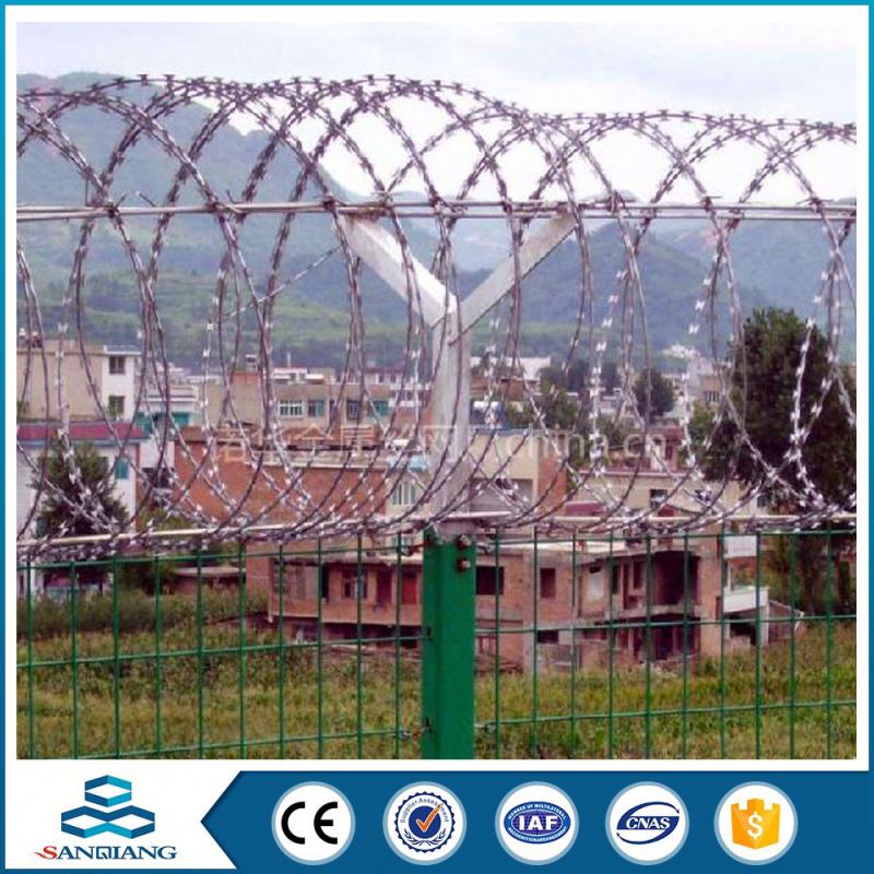 400mm coil diameter galvanized small roll price razor barbed wire