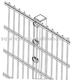 double horizontal wires fence panel
