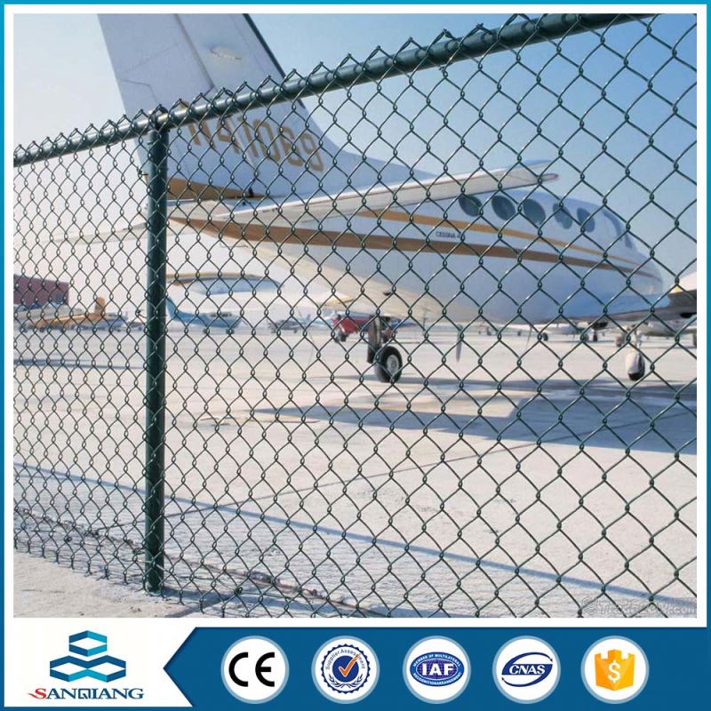 hot galvanized powder coated temporary used chain link fence