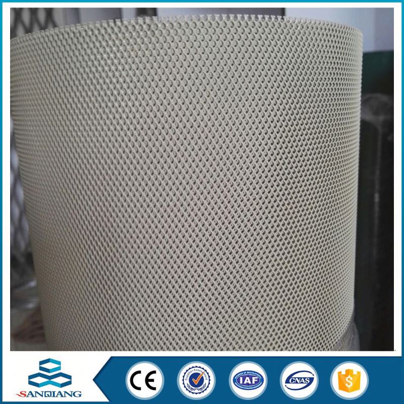 11.15kg/m2 weight iron flattened hexagonal pattern expanded metal mesh