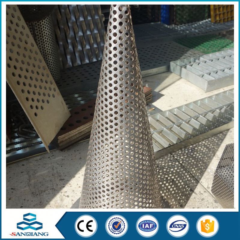 plain factory hexagonal holes perforated metal mesh strainer